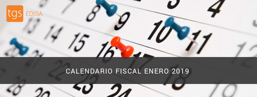 Calendario fiscal para enero del 2019